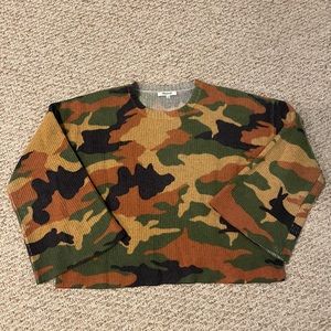 Madewell Women’s Wool Camo Sweater (Size small)